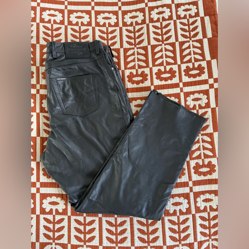 Harley-Davidson Black Leather pant 36